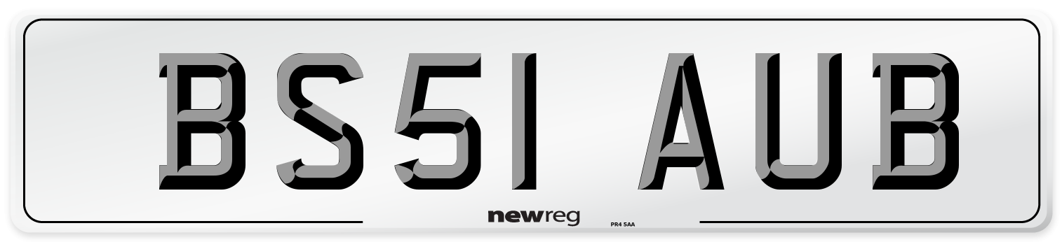 BS51 AUB Number Plate from New Reg